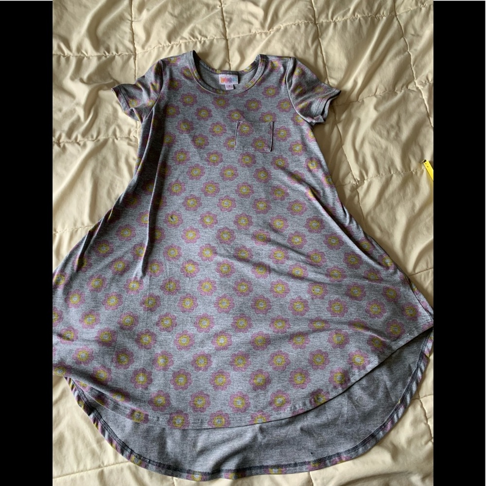 Girls LuLaRoe Carly Dress, Size 8 EUC